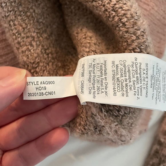 Madewell Pink and Leopard Print Fuzzy Sweater - Picture 7 of 7